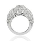 Dome-Style Round Diamond Ring