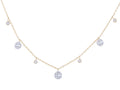 Diamond Necklace - 14 KT Yellow Gold