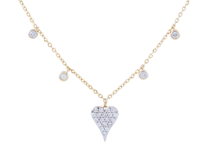 Diamond Necklace - 14 KT Yellow Gold