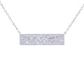 Diamond Necklace - 14 KT White Gold