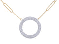 Diamond Necklace - 14 KT Yellow Gold