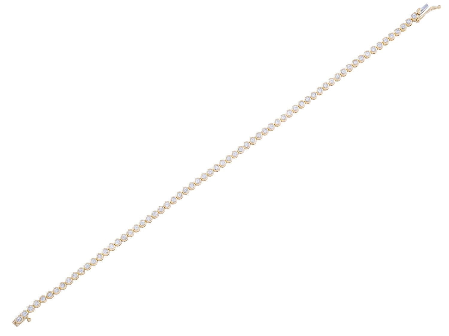 Diamond Bracelet - 14 KT Yellow Gold