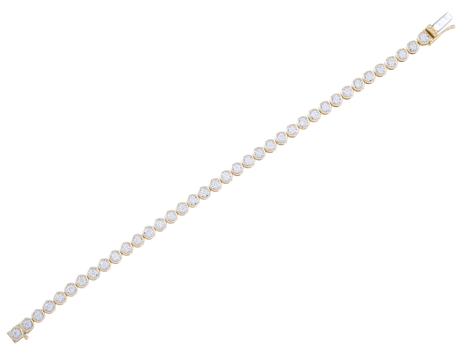 Diamond Bracelet - 14 KT Yellow Gold