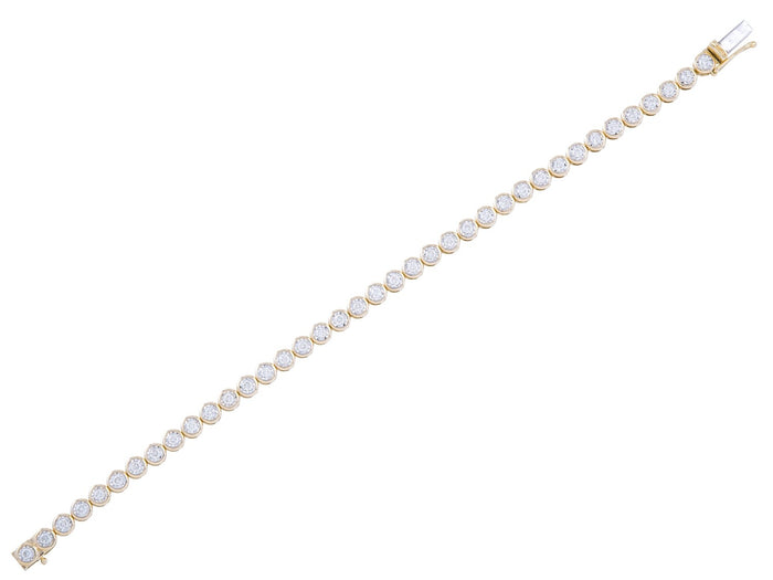 Diamond Bracelet - 14 KT Yellow Gold