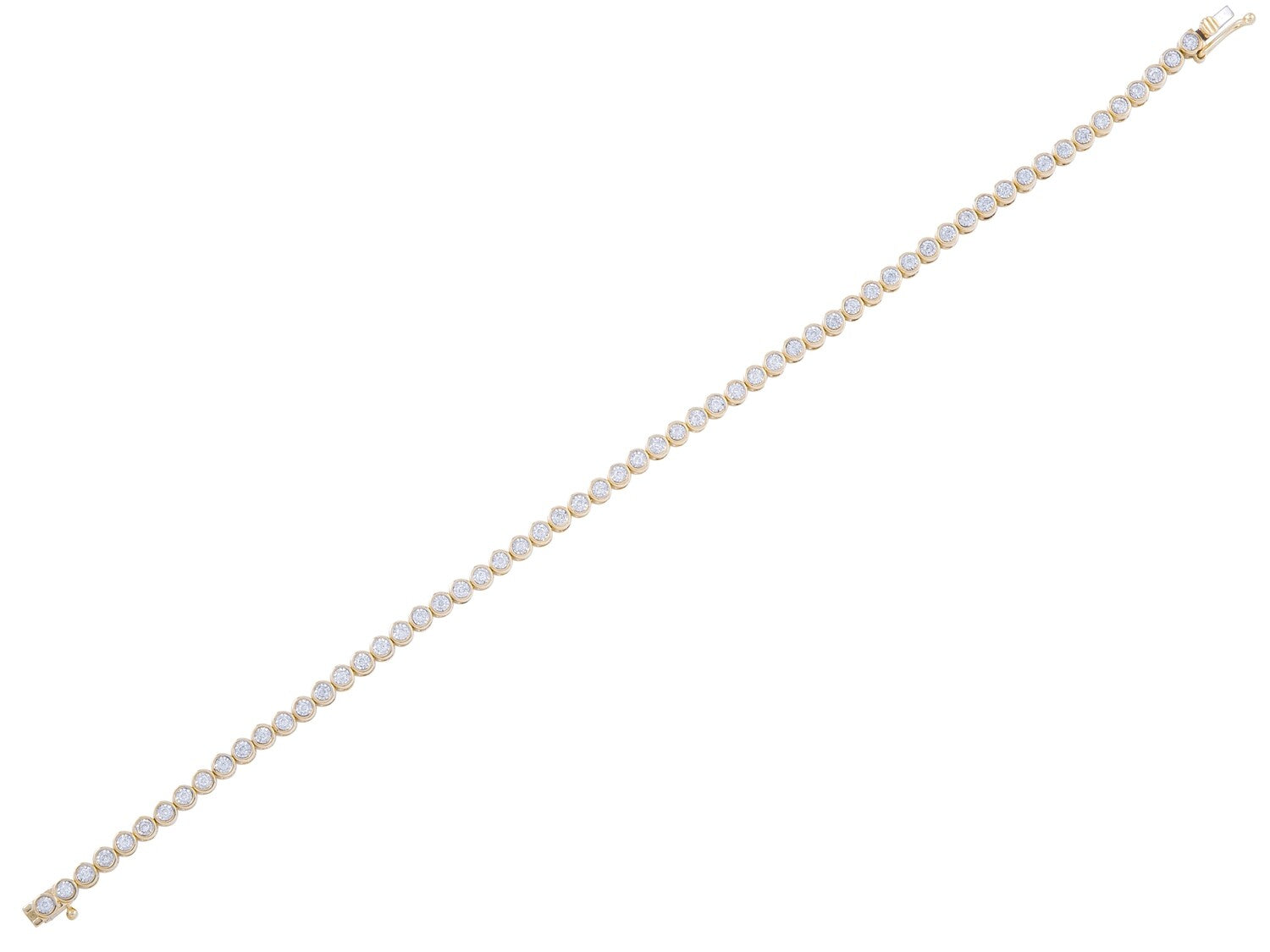 Diamond Bracelet - 14 KT Yellow Gold