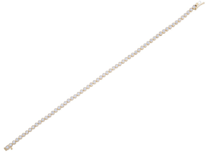 Diamond Bracelet - 14 KT Yellow Gold
