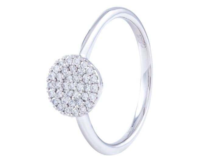 Diamond Ring - 14 KT White Gold