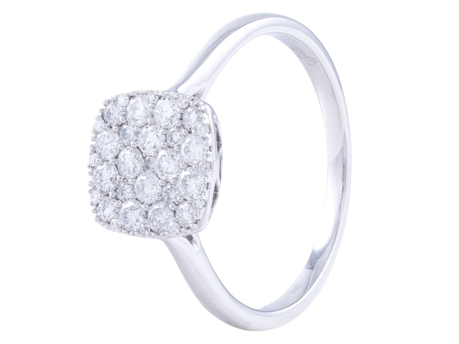 Diamond Ring - 14 KT White Gold