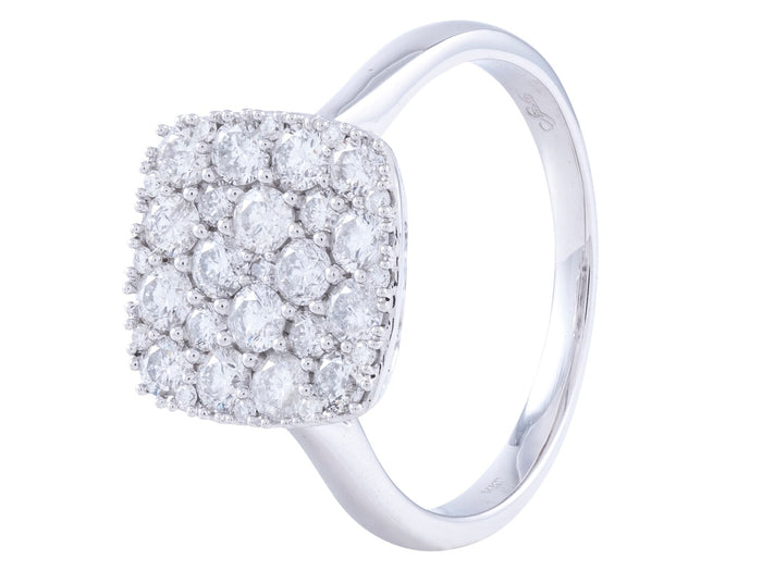 Diamond Ring - 14 KT White Gold