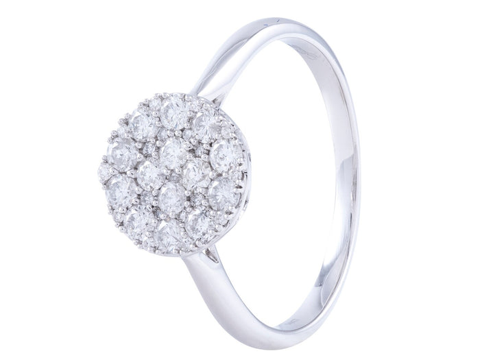 Diamond Ring - 14 KT White Gold