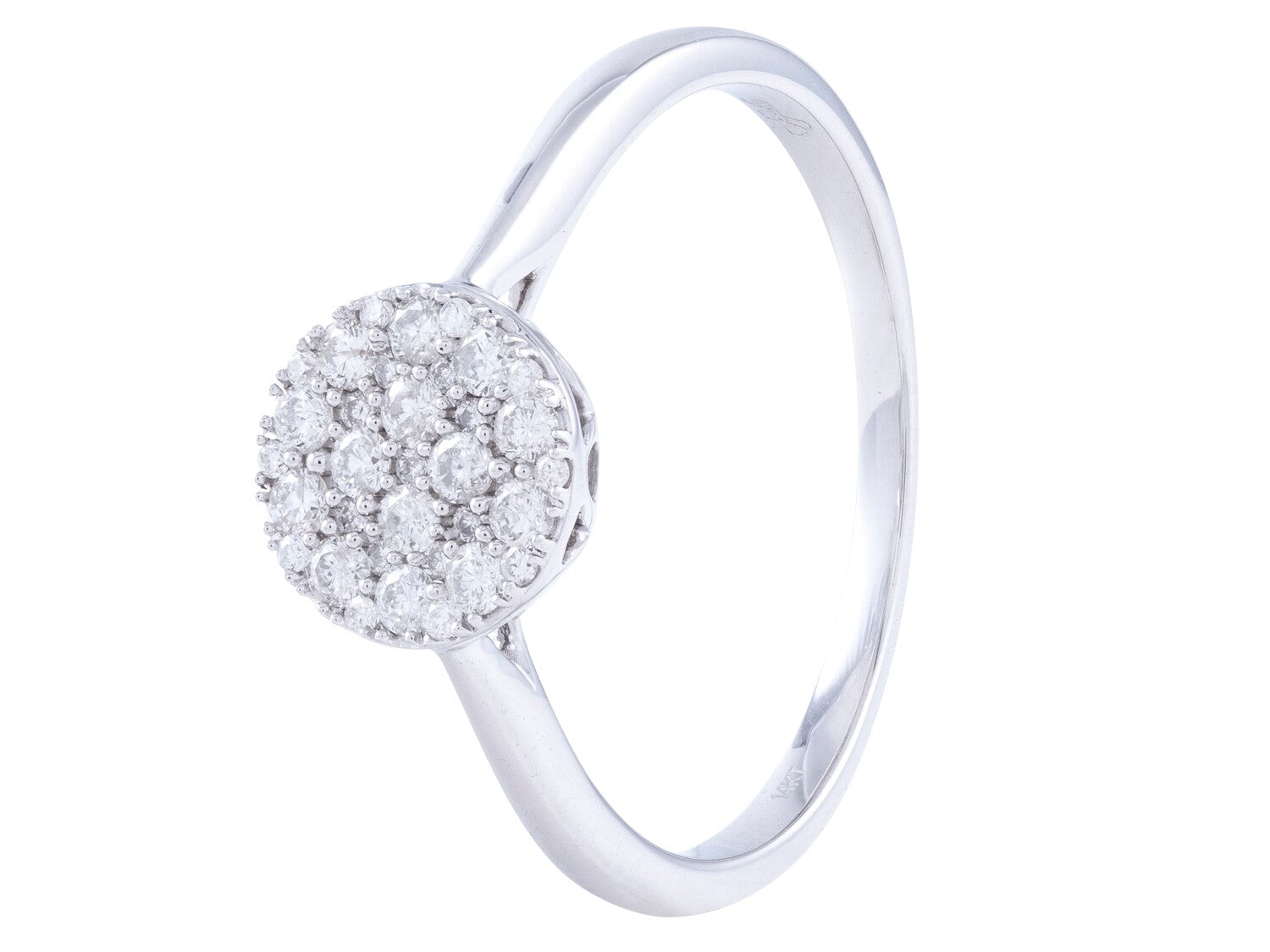 Diamond Ring - 14 KT White Gold