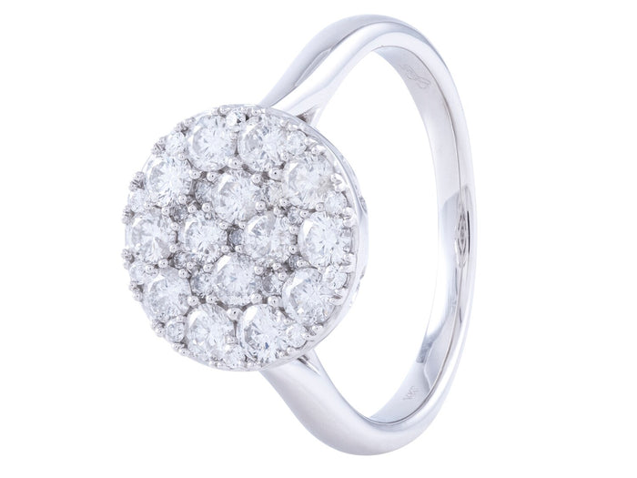 Diamond Ring - 14 KT White Gold