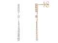 Diamond Earrings - 14 KT Yellow Gold