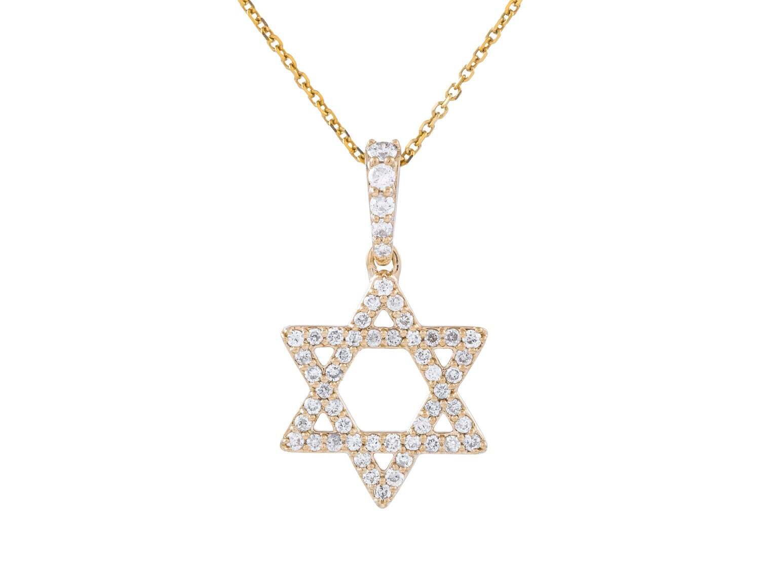 Diamond Necklace - 14 KT Yellow Gold