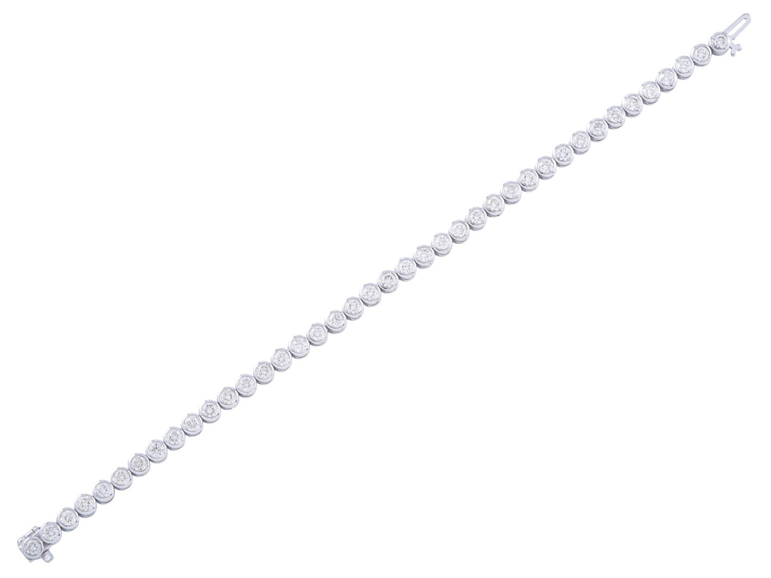 Diamond Bracelet - 14 KT White Gold