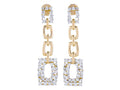 Diamond Earrings - 14 KT Yellow Gold