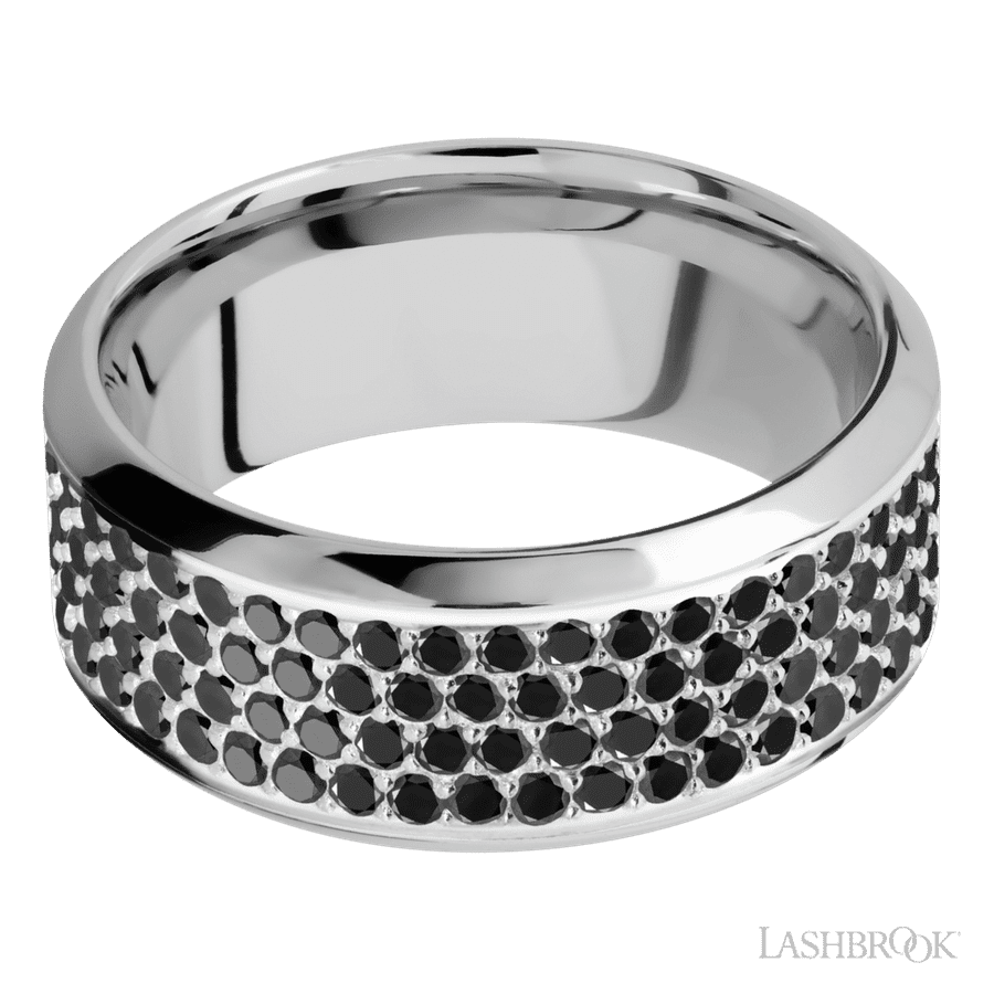 14K White Gold 9mm Polish/Polish Wedding Band