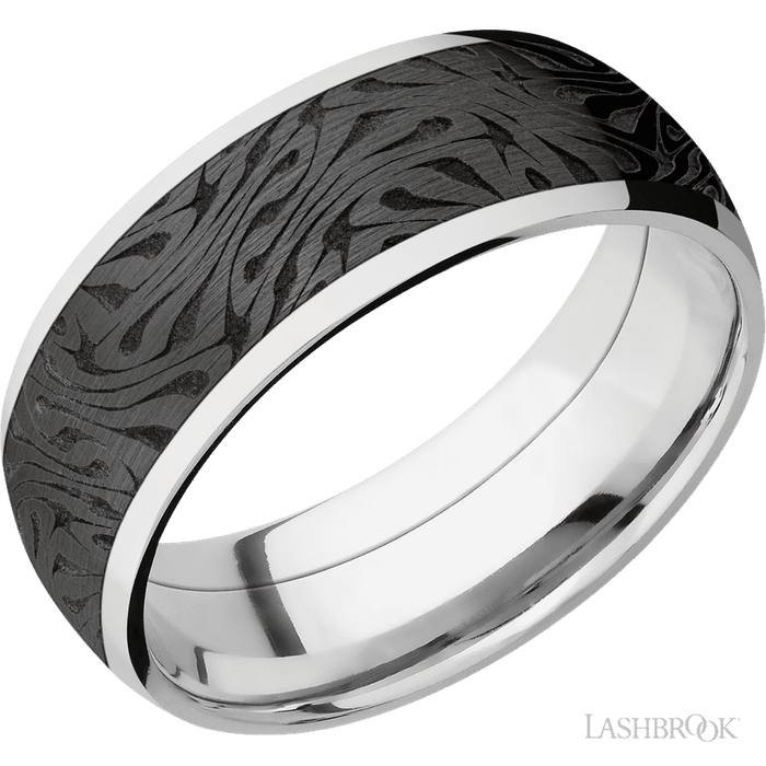 Cobalt 8mm Polish Wedding Band