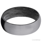7 mm wide Domed Tantalum band featuring a Forged Carbon Fiber sleeve.