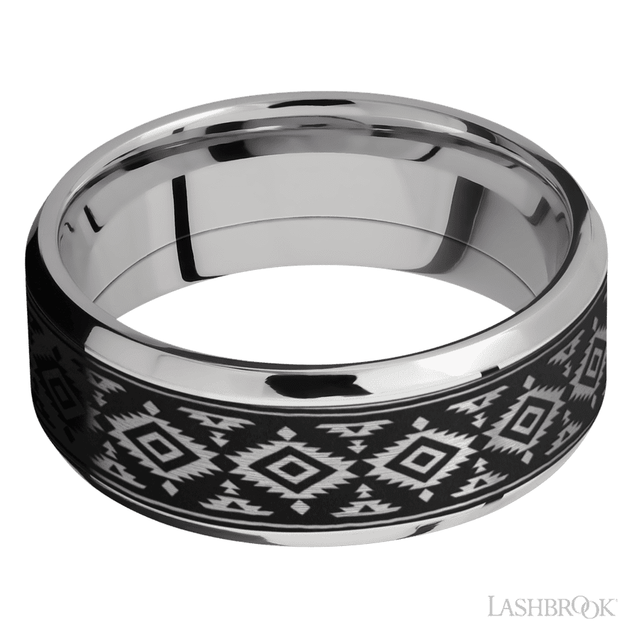 Cobalt 8mm Polish/Polish Wedding Band