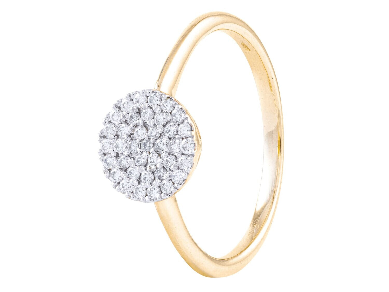 Diamond Ring - 14 KT Yellow Gold