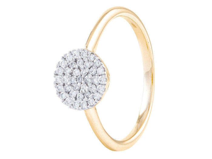 Diamond Ring - 14 KT Yellow Gold