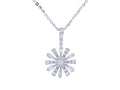 Diamond Necklace - 14 KT White Gold