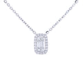 Diamond Necklace - 14 KT White Gold