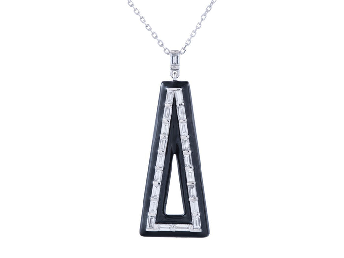 Diamond Necklace - 14 KT White Gold