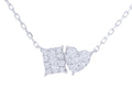 Diamond Necklace - 14 KT White Gold