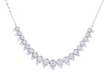 Diamond Necklace - 14 KT White Gold