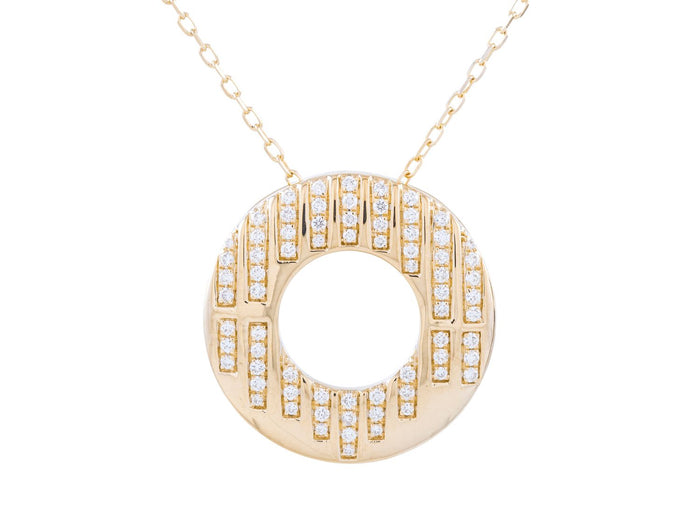 Diamond Necklace - 14 KT Yellow Gold