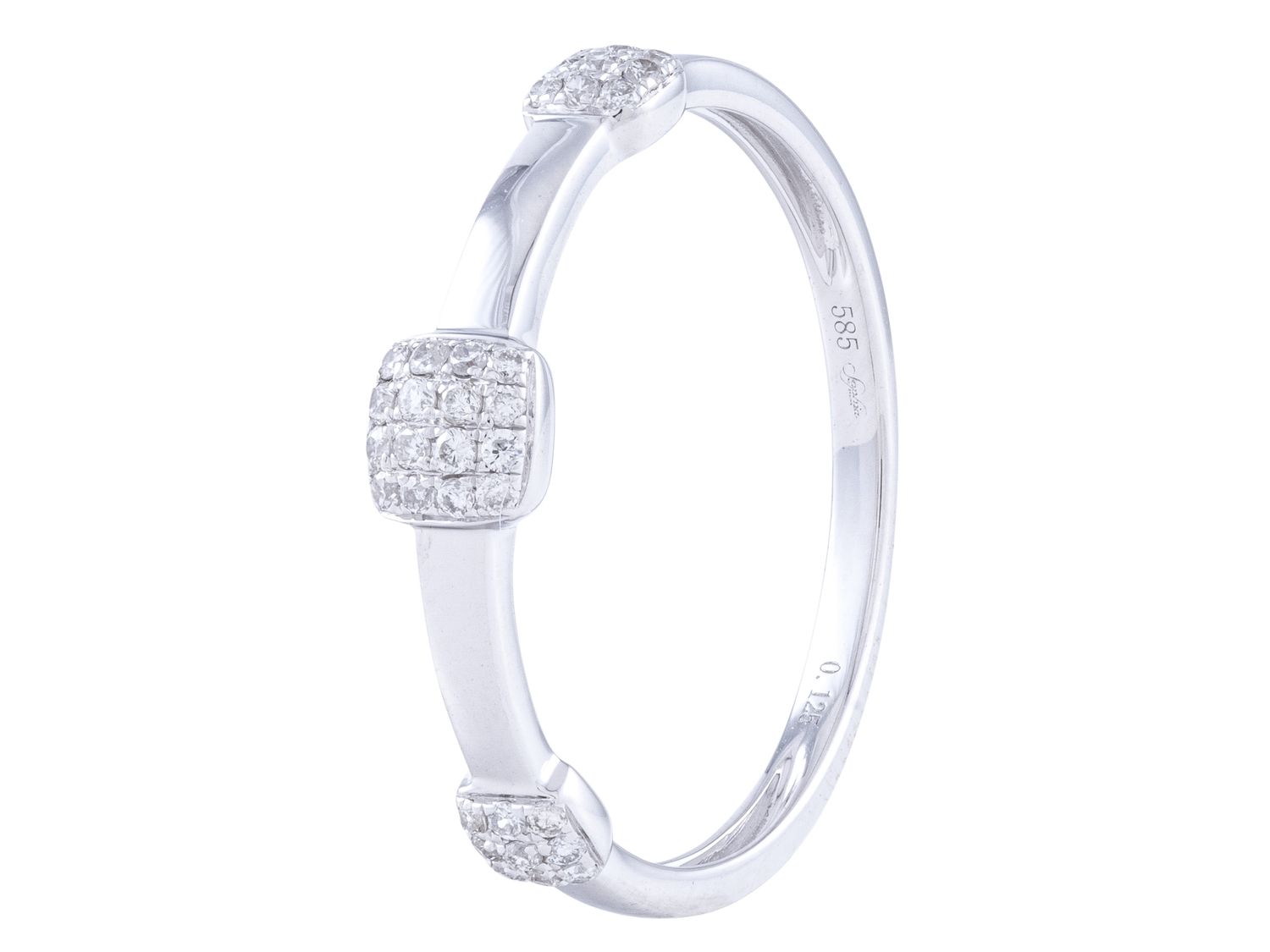 Diamond Ring - 14 KT White Gold