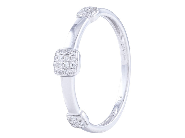 Diamond Ring - 14 KT White Gold