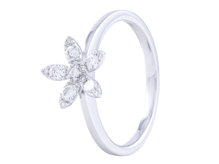 Diamond Ring - 14 KT White Gold