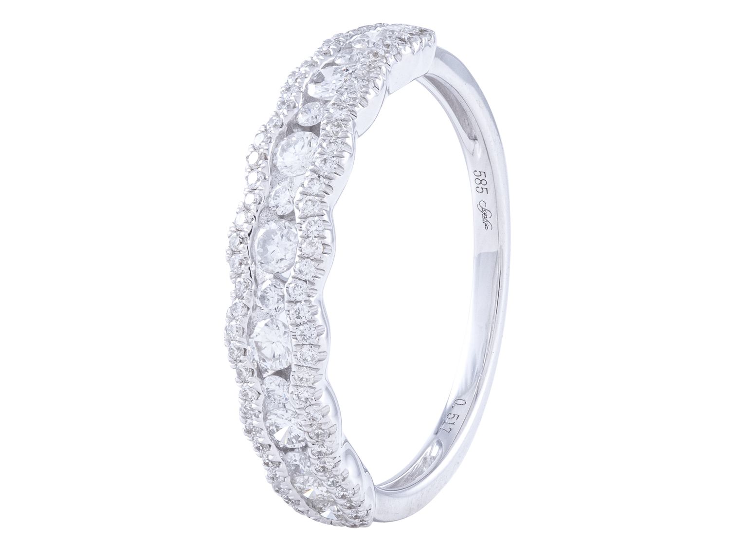 Diamond Ring - 14 KT White Gold