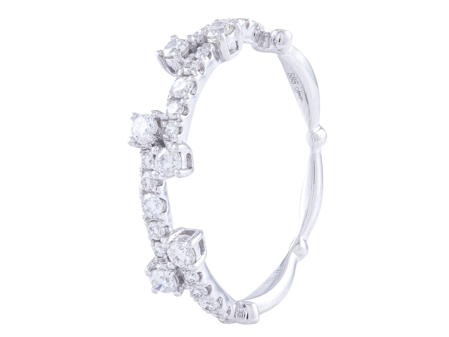 Diamond Ring - 14 KT White Gold