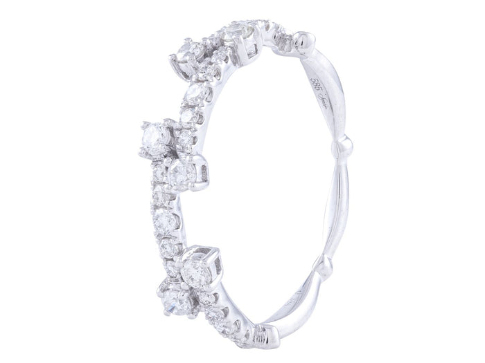 Diamond Ring - 14 KT White Gold