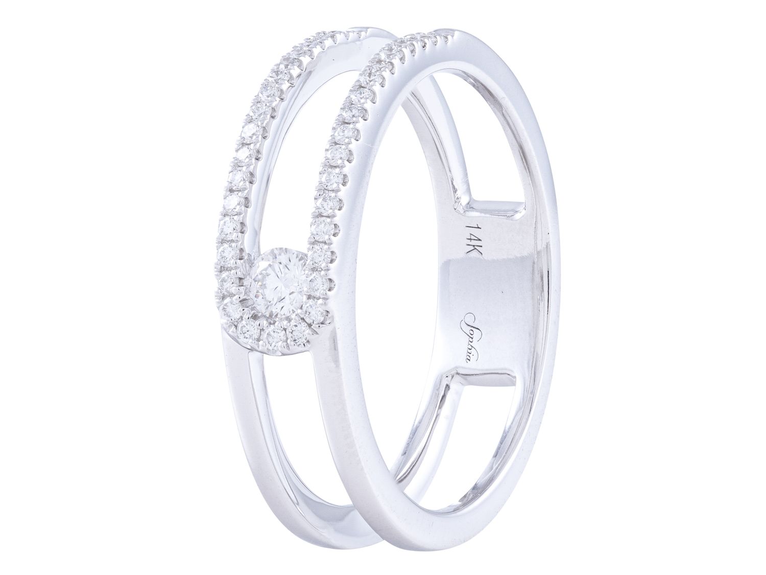 Diamond Ring - 14 KT White Gold