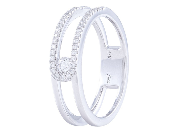 Diamond Ring - 14 KT White Gold
