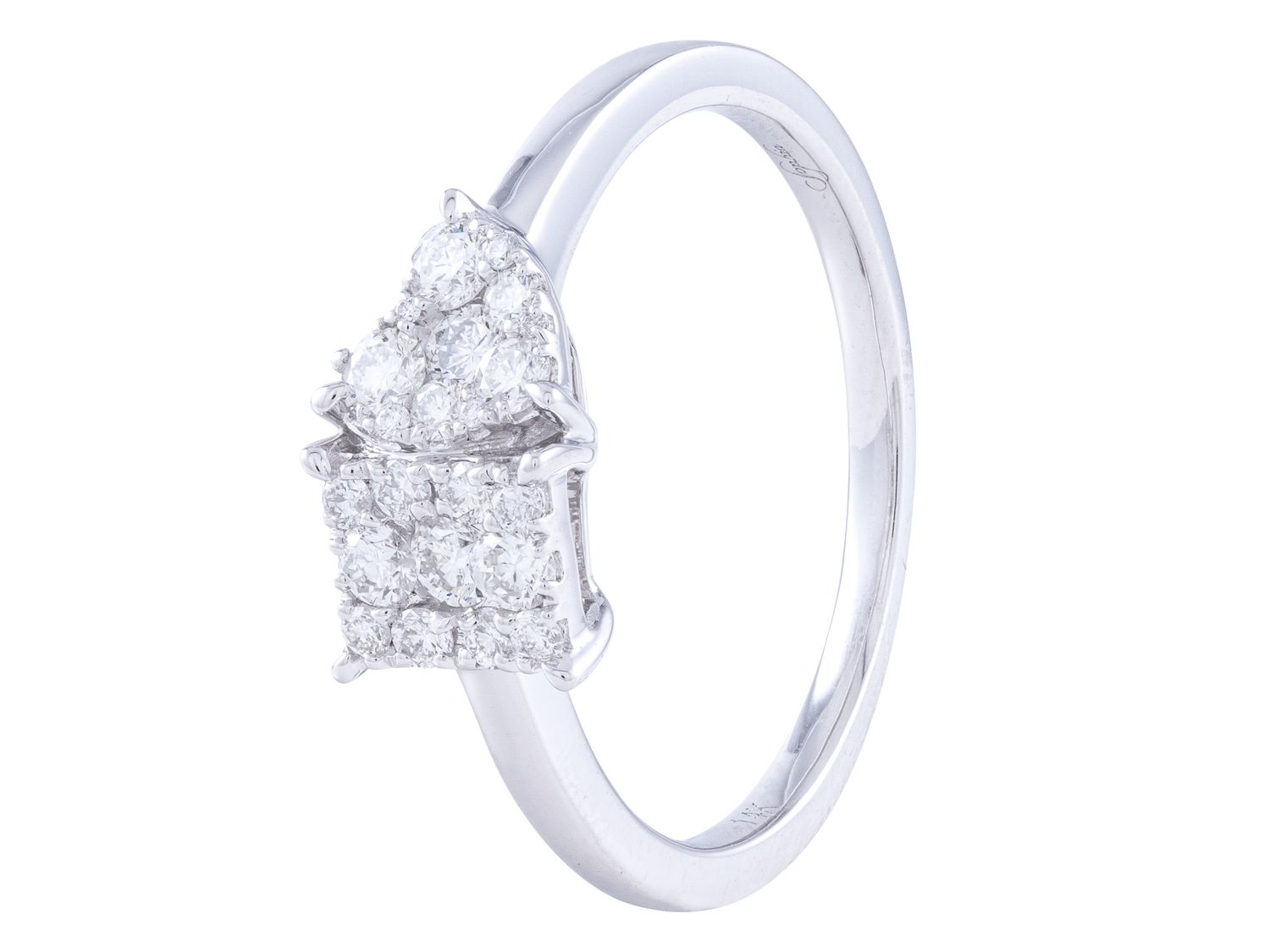 Diamond Ring - 14 KT White Gold