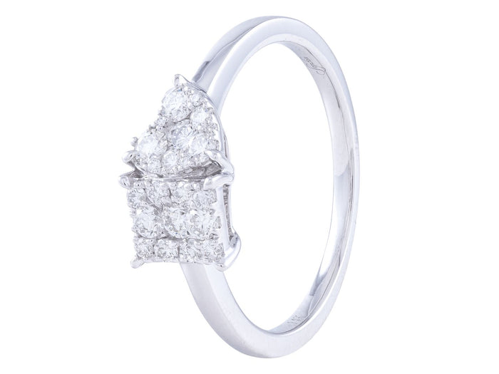 Diamond Ring - 14 KT White Gold