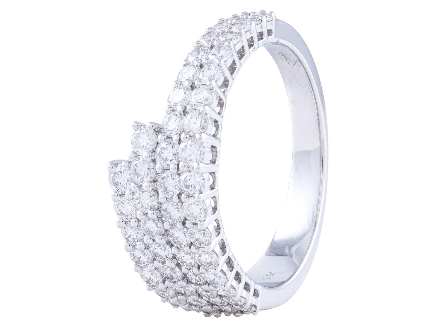 Diamond Ring - 14 KT White Gold