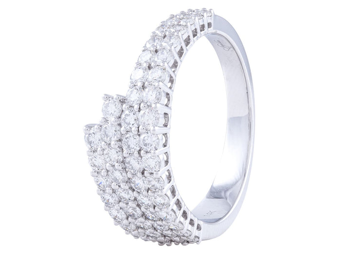 Diamond Ring - 14 KT White Gold