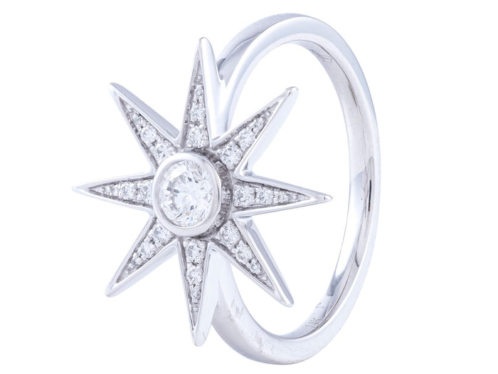 Diamond Ring - 14 KT White Gold