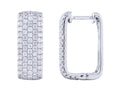 Diamond Earrings - 14 KT White Gold