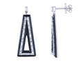Diamond Earrings - 14 KT White Gold