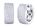 Diamond Earrings - 14 KT White Gold