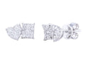 Diamond Earrings - 14 KT White Gold