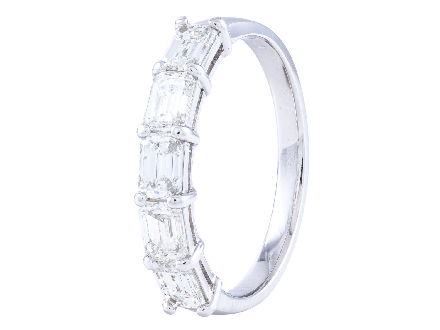 Diamond Band - 18 KT White Gold